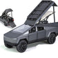 Invite Enterprise 1:24 Tesla Cyber Truck Pickup Camping Rv Car With Box, Zinc Alloy Pull Back Toy Car With Sound And Light For K