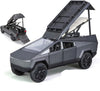 Invite Enterprise 1:24 Tesla Cyber Truck Pickup Camping Rv Car With Box, Zinc Alloy Pull Back Toy Car With Sound And Light For K