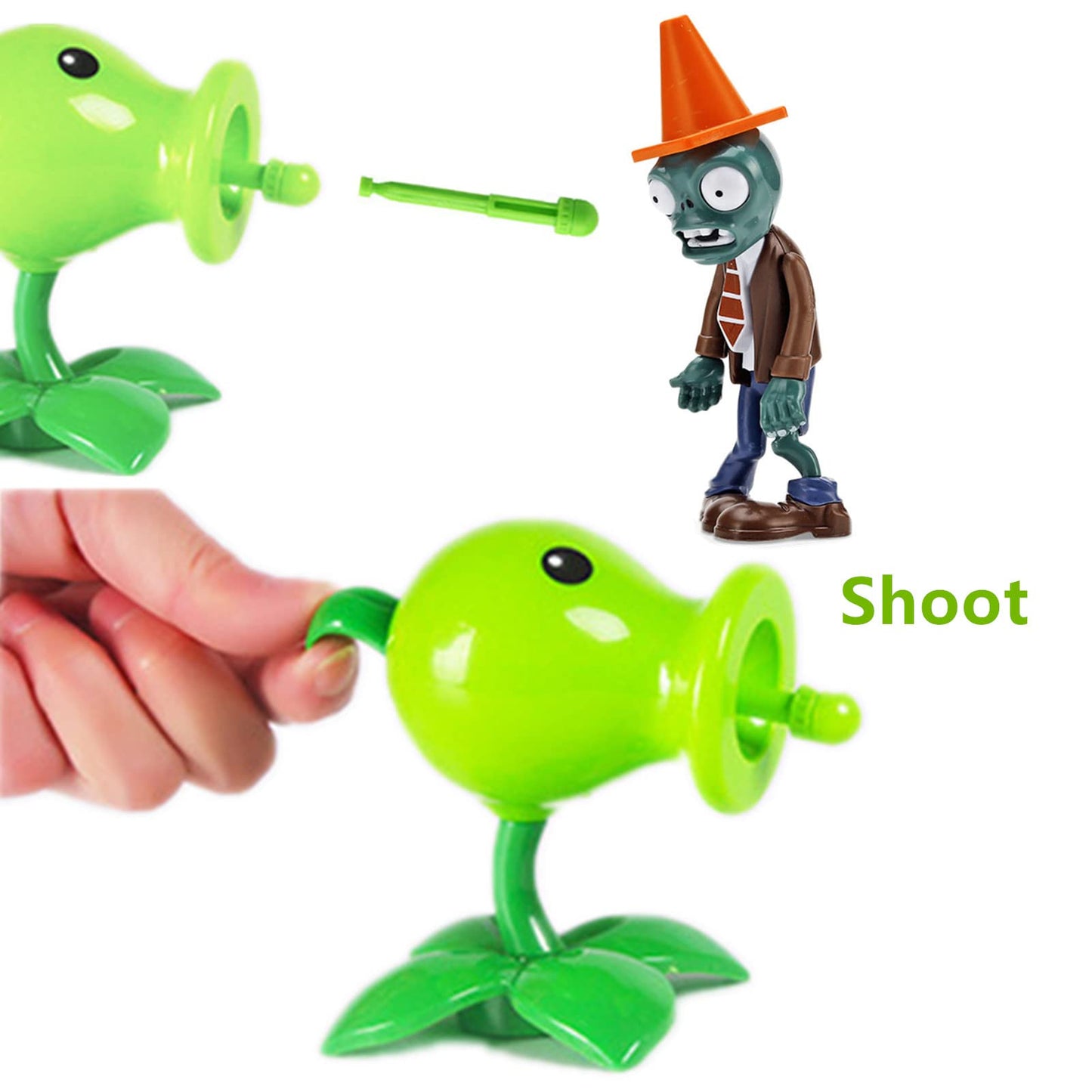 JHESAO 2 PCS Plants and Zombies Toys Action Figures Zombies PVZ Toys Set 1 2 Series Great Gifts for Kids and Fans Birthday and Christmas Party