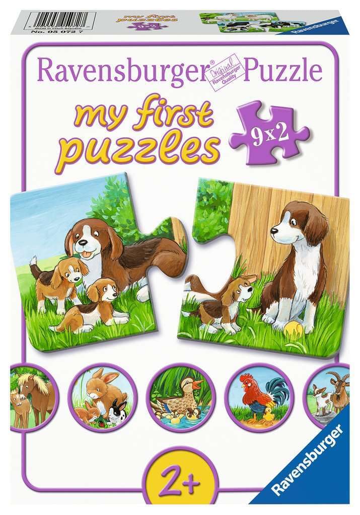 Ravensburger Puzzle Animal Families on the Farm 9 x 2 Pieces Puzzle from 2