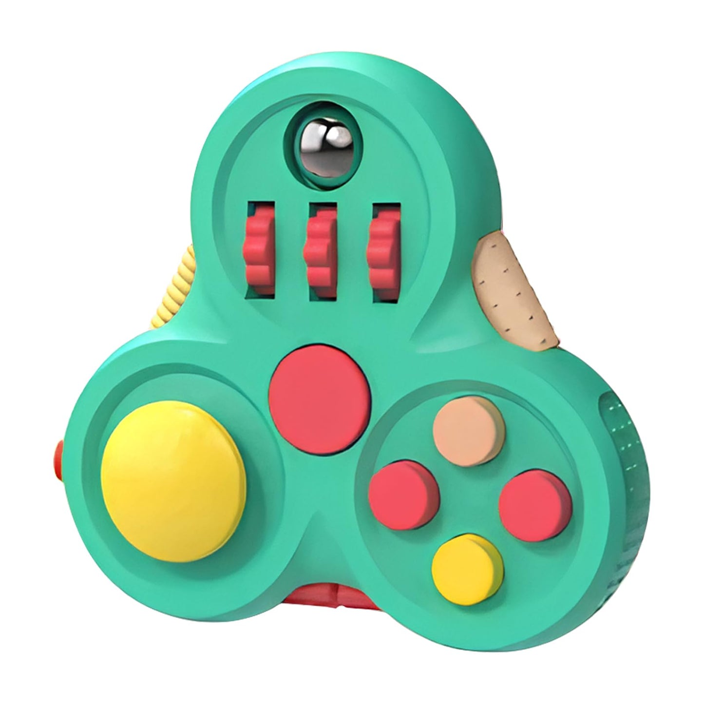 Yrissmiss Fidget Toys Adults,Fidget Pad Fidgets,Autism Figette Cubes,Cool Fidget Clicker Controller Desk Toys,Anxiety Relief Stress Adhd Toys,Sensory Fidget Cubes Gifts For Kids Teens Boys(Green)