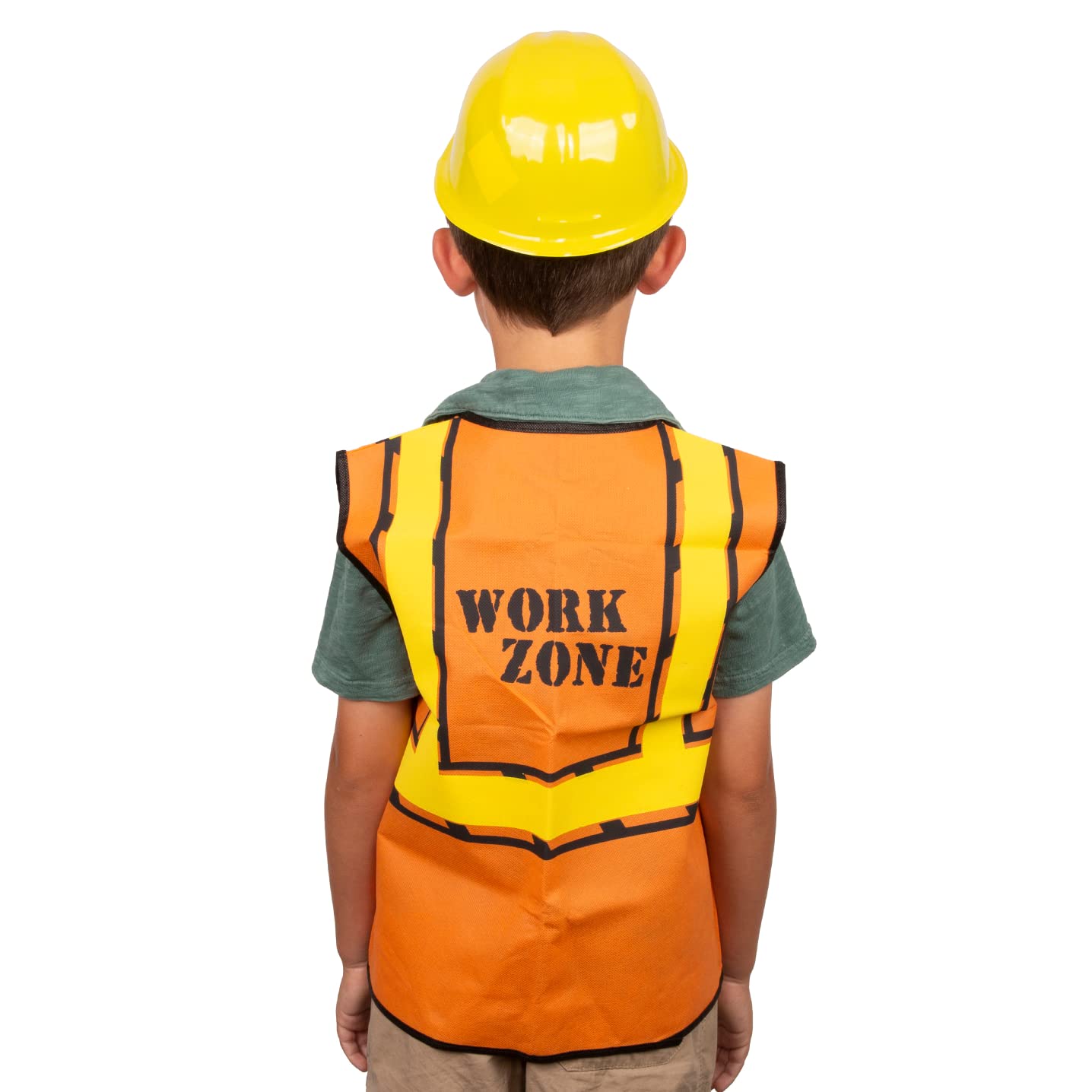 Tigerdoe Kids Party Dress Up - 8 Hats with 8 Vests- Construction Party - Birthday Favors