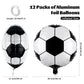 Durony 12 Pieces 18 Inches Soccer Balloons Soccer Themed Party Decorations Foil Mylar Soccer Ball Balloons For Birthday Sports G