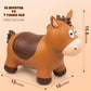 Playzap Bouncy Animal, Bouncing Jumping Horse Animal Hopper Hopping Toys, Inflatable Bouncy Ride On Toy For Kids/Toddlers/Children (Pump Included)