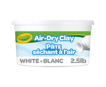 Crayola Air Dry Clay, White, No Bake Modeling Clay for Kids, 2.5lb