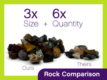 Wirejewelry Gemstones Of The World Tumbler Refill Kit - 3 Lbs. Of Handpicked Rock, 2 Batches Of 4 Step Abrasive Grit And Polish