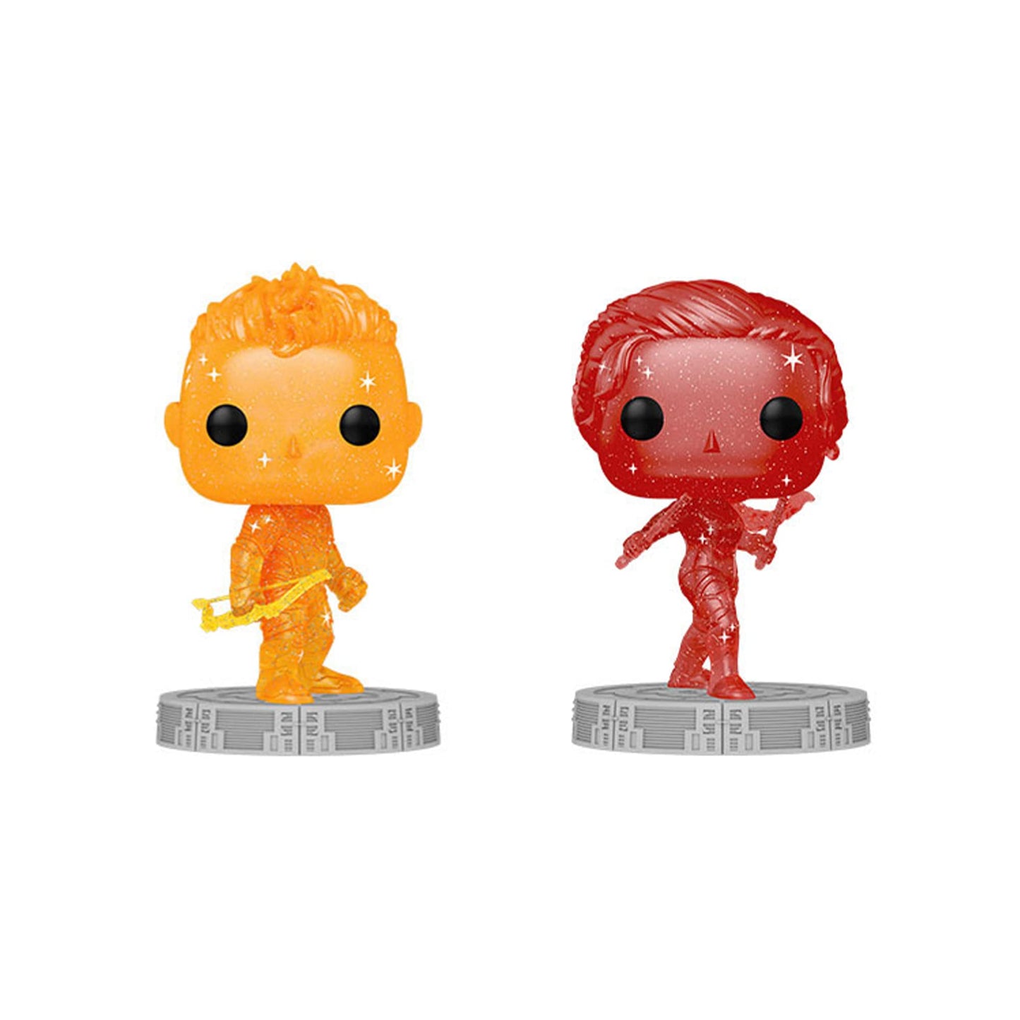 Funko Pop! Marvel Infinity Saga Artist Series - Set Of 2 - Hawkeye And Black Widow - Includes Hard Protector Cases