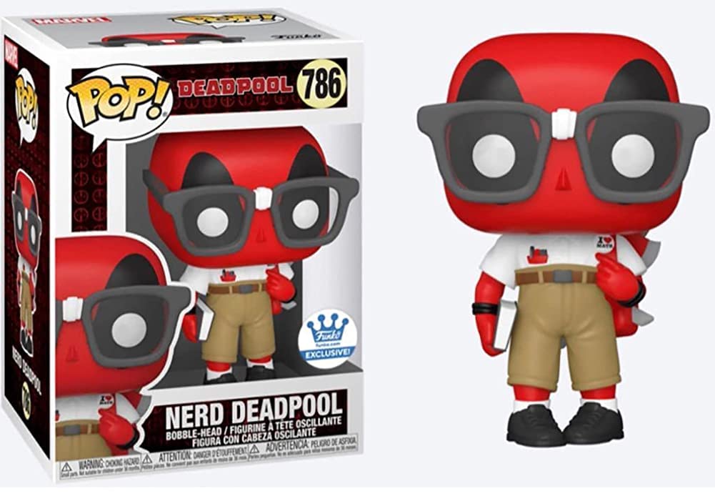 Funko Pop! Marvel Nerd Deadpool 786 Exclusive Figure