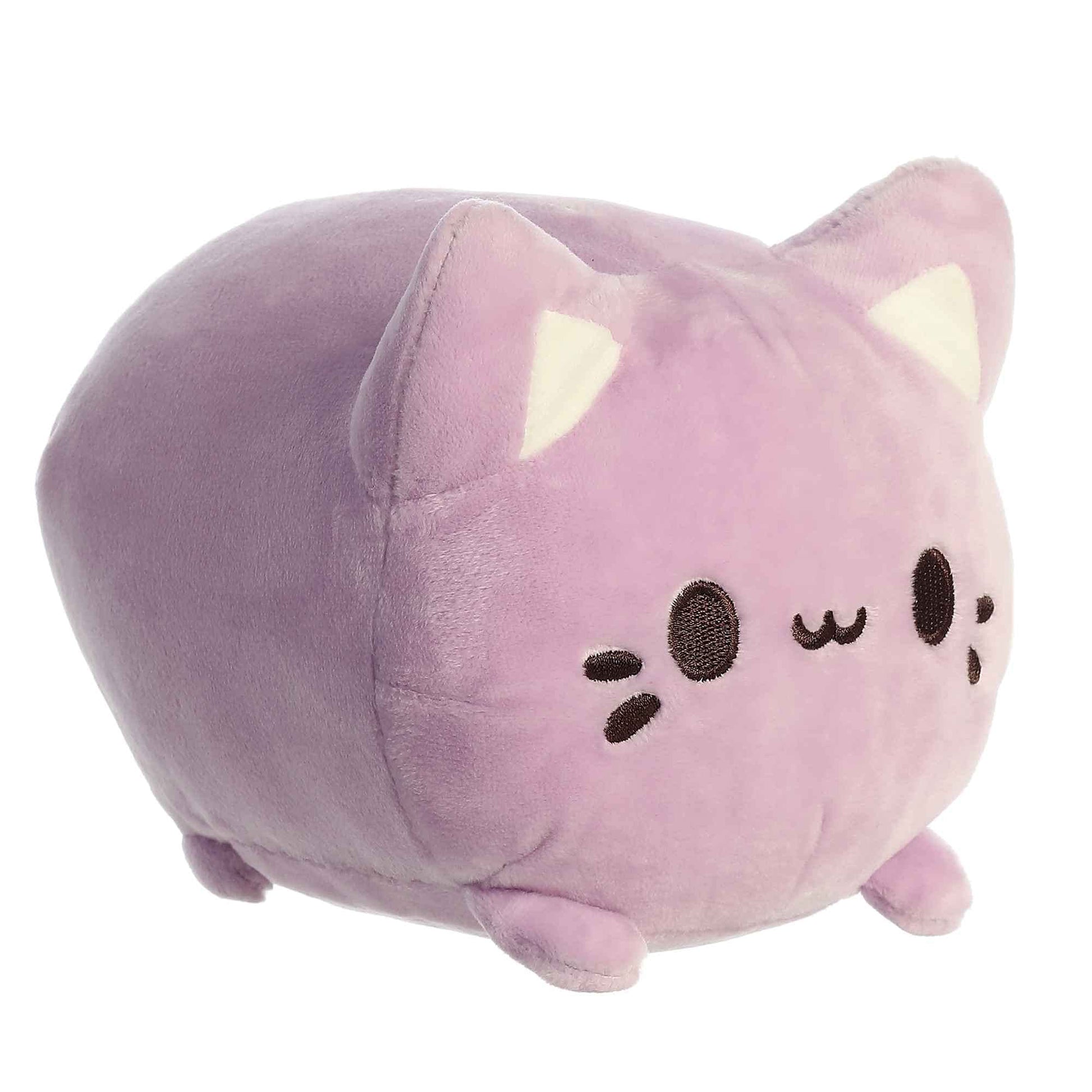 Aurora® Enchanting Tasty Peach® Taro Meowchi Stuffed Animal - Bright & Colorful Design - Showpiece Plush - Purple 7 Inches