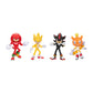 Sonic The Hedgehog 5-Inch Action Figure 4-Pack - Super Sonic, Shadow, Knuckles, Chao Mascot Tails, Articulated, Plastic, Model 427894