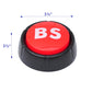 Bs Button - This Button Says 'Bs' In 10 Different Voices By Allures & Illusions,Red,Black