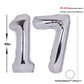 40 Inch Number 17 Balloon Silver Jumbo Giant Big Large Number 17 Foil Mylar Silver Balloons 71Th Birthday Party Anniversary Deco