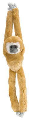 WILD REPUBLIC Plush White Handed Gibbon Monkey Toy, 20" Polyester Stuffed Animal, Perfect Gift for Kids