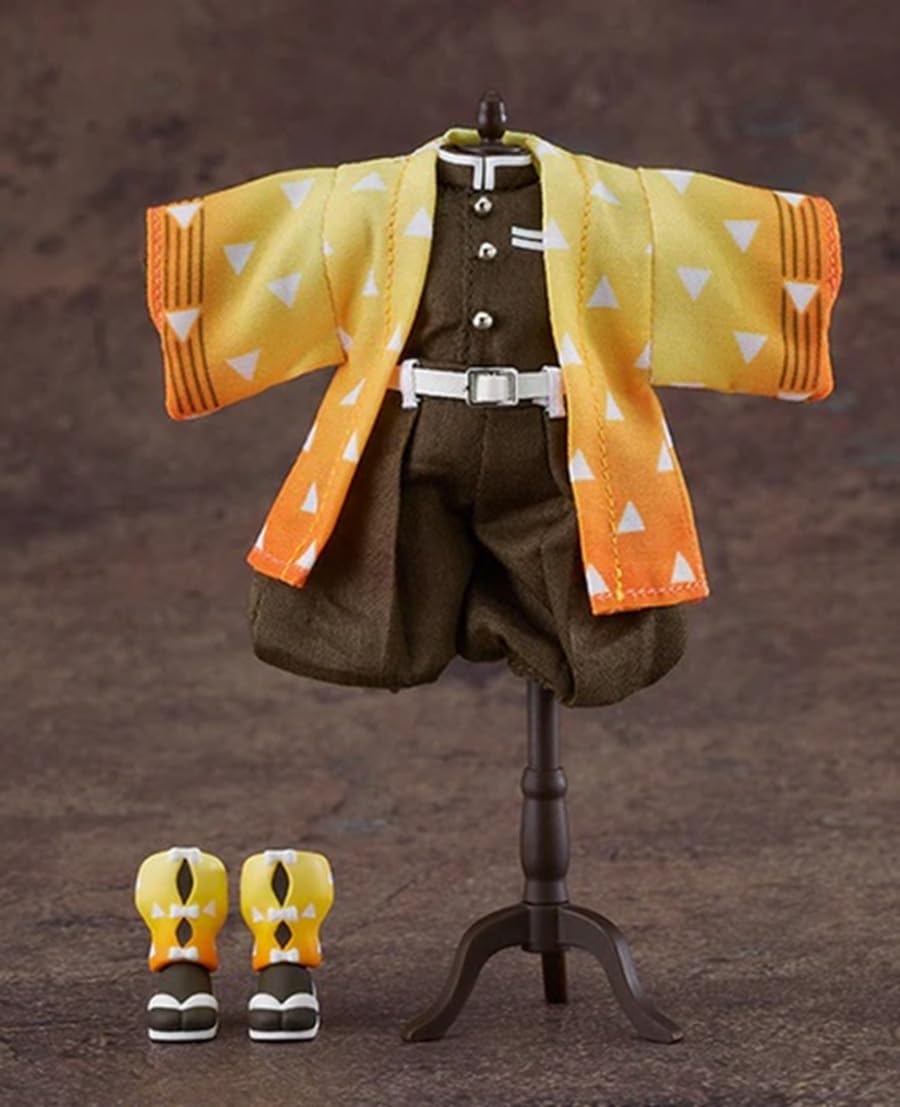 Good Smile Demon Slayer: Kimetsu No Yaiba: Zenitsu Agatsuma Nendoroid Doll Outfit Set, Multicolor