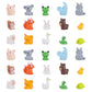 Nqeuepn 30Pcs Mini Resin Animals Set, 15 Styles Tiny Resin Animals Mini Resin Figures Miniature Garden Decor Mini Animals Figures For Diy Crafts Miniature Landscape Dollhouse Decoration