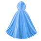 Century Star Girl Fur Princess Cape With Hood Girls Cloak For Little Girls Christmas Blue 4-5 Years