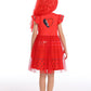 Wonderbabe Descendants Red Costume For Kids Bridget Pink Dress Red Descendants Costume Princess Halloween Dress Up Birthday Party Gift Size 5-6T