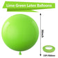 Bezente Lime Green Giant Balloons 36 Inch - 8 Pack Jumbo Green Balloons Large Round Light Green Latex Balloons For Birthday Baby