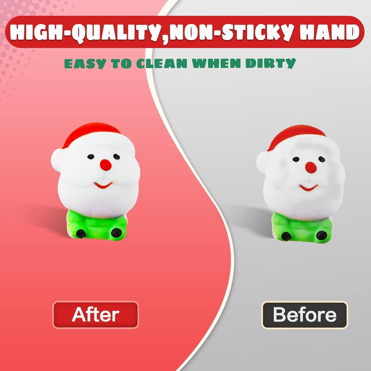 Jdsty 24Pcs Christmas Mochi Squishy Toys Christmas Toys Squishies For Kids Girls Boys Toddlers Christmas Party Favors Stocking S