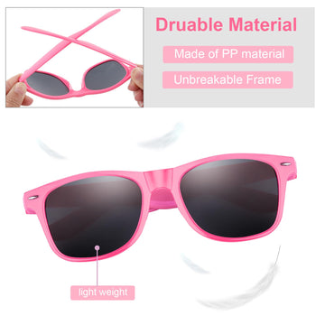 Fepito 30 Packs Neon Color Party Sunglasses Bulk For Birthday Party Supplies Treat Bag Fillers For Beach Pool Party Toys For Adults, 10 Colors
