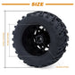 Surpass Hobby 1/10 Monster Truck Tires & Rims, 12mm Hex, Rubber, 2 Pack, Renzi Color