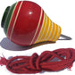 Funwood Games Wooden Spinning Top | Multicolor | Indian Traditional Lattoo | Bhavra | Bongaram with Thread