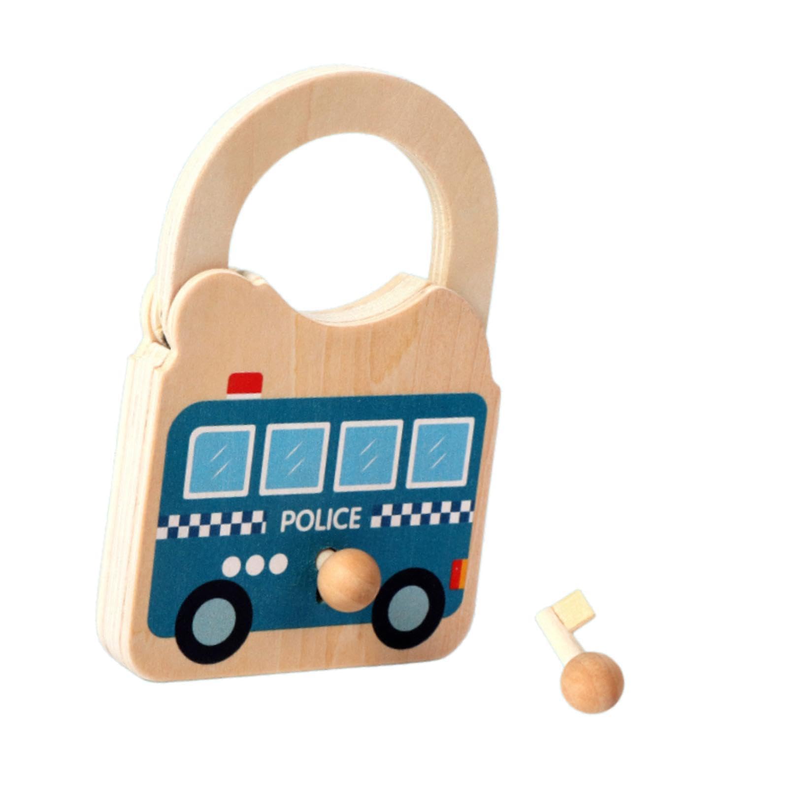 Jazzy Pearls Kids Learning Lock And Key Car Toy Set Sensory Practical Early Learning Tool Blue|Toys & Hobbies | Educational | Ot