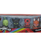 BANDAI Miraculous Ladybug and Cat Noir Kwami Surprise 4 Pack | 4 Kwami Figurines Inside | Mystery Kwami Miraculous Toys Collect 