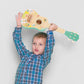 Tookyland 4-String Wooden Ukulele Toy - Mini Guitar Pretend Musical Instrument, Ages 3+