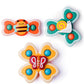 Likee Strong Suction Cup Fidget Spinnerz Sensory Bath Toys For Baby 12 18 Months Airplane Car Travel Table & Window Toys For 1 2 Years Old Toddler Boys And Girls (Snail)