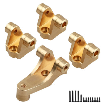 FriHobby 37.5g Upgraded Brass Axle Rod Shock Mount Heavy Duty for TRX-4 1/10 RC Crawler Upgrades Replacement Parts, Front and Re