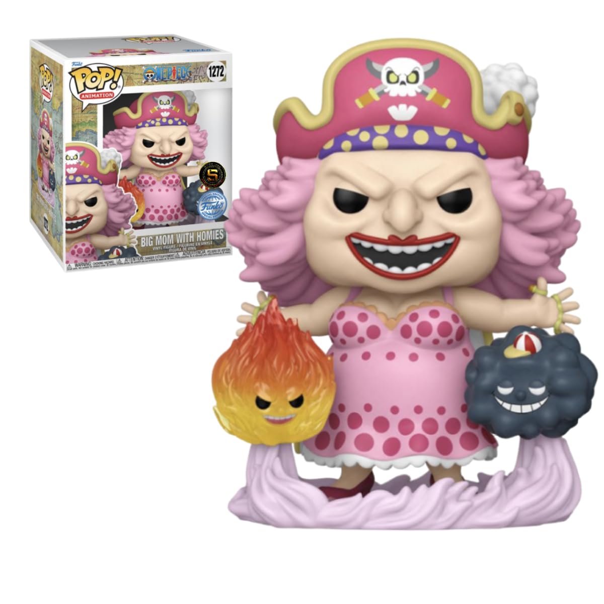 Funko Pop! Animation Big Mom w/Homies Special Edition 1272 - Multicolor Vinyl Collectible