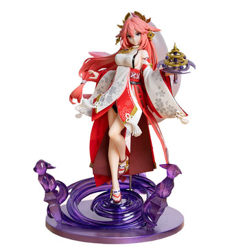 G-I Yae Miko 1/7 Figure 24Cm Anime Game Lady Guuji Of The Grand Narukami Shrine Toy Character Pvc Gift