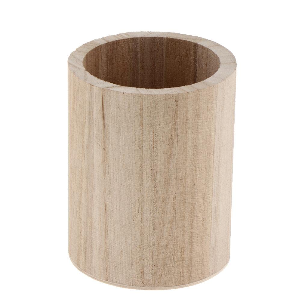 Myaddiction 1 Pieces Wooden Desktop Pen Container Pencil Holder For Kids Painting Diy Crafts Crafts | Kids Crafts | Craft Kits