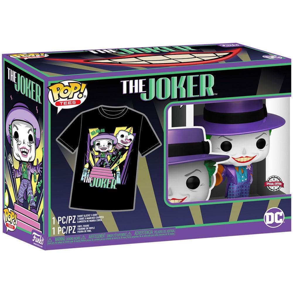 Dc Comics Funko Pop! & Tee Box Batman 89 Joker With Speaker Size M Shirts