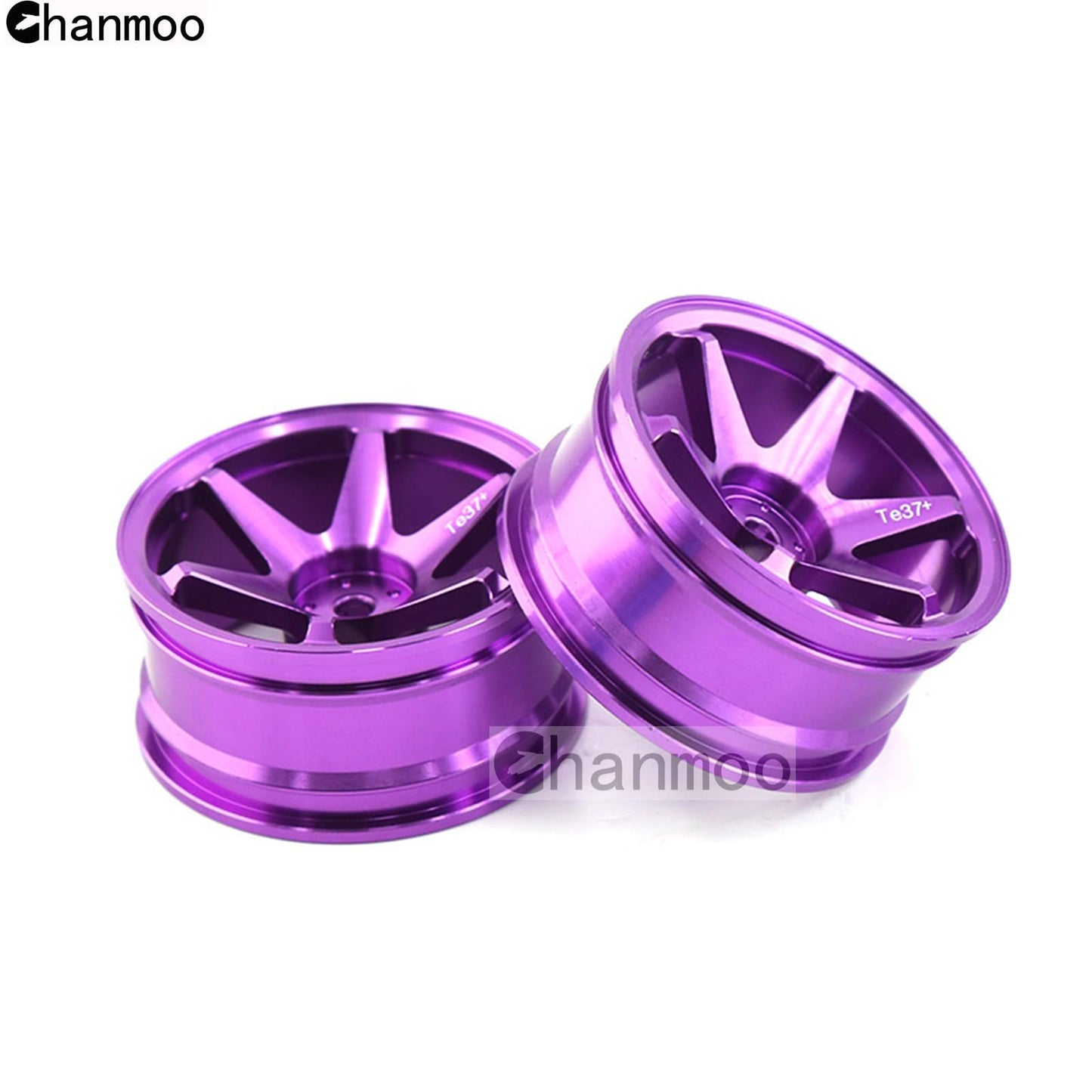 Chanmoo 1/10 Rc On Road Wheels Rims 12Mm Hex Alloy Aluminum Drift Hubs For 1:10 Scale Rally Racing Car Tires Tamiya Tt01 Tt02 Xv