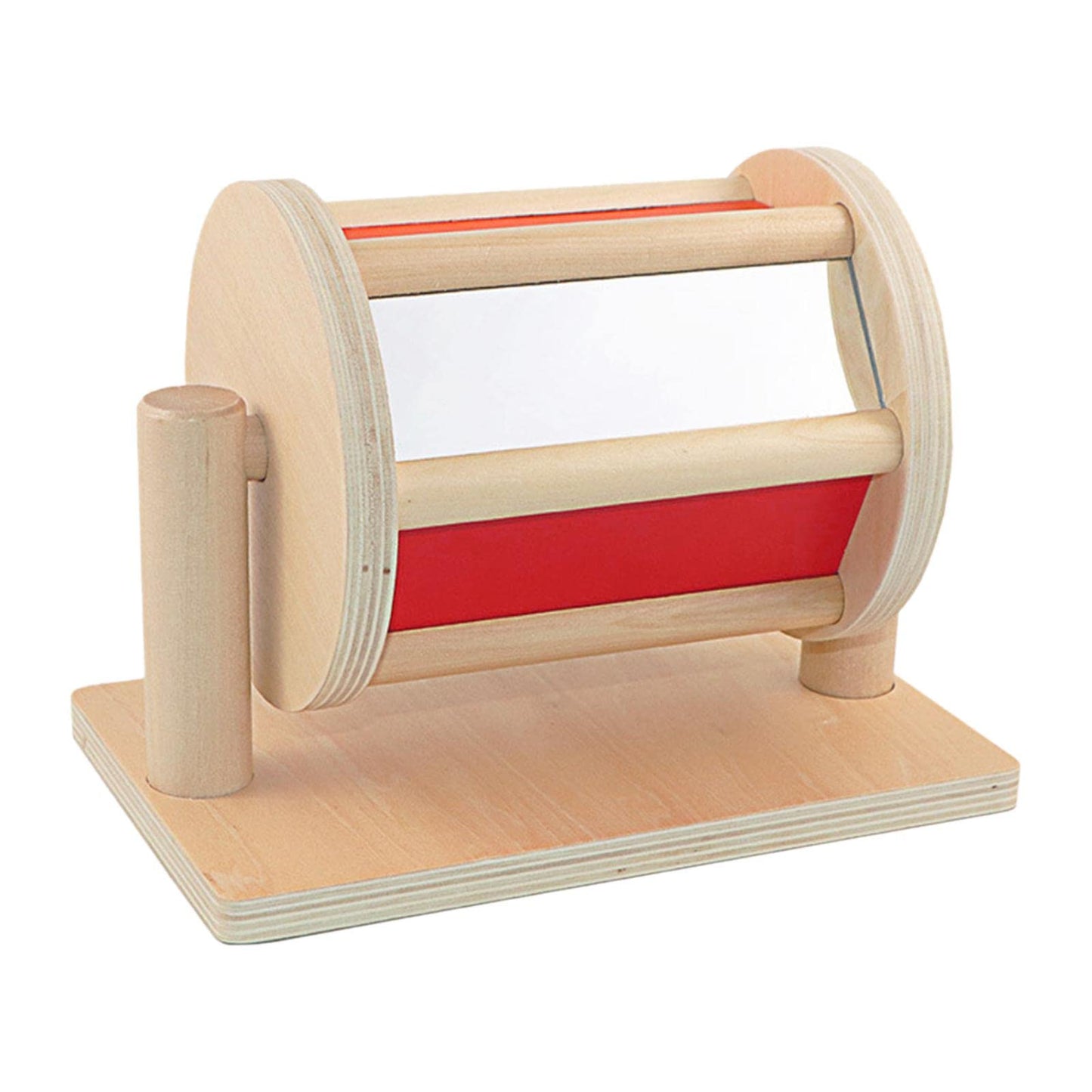 Loom Tree Montessori Materials Wooden Sensory Rotatable Drum For Infant Toddler Roller | Toys For Baby | Developmental Baby Toys