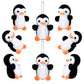 Skylety 8 Pcs Penguin Plush Keychain 4 Inch Stuffed Animal Bulk Small Hanging Stuffed Penguin Doll Mini Soft Companions Gift Present Party Favors For Kid Birthday Decoration(Black)