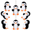 Skylety 8 Pcs Penguin Plush Keychain 4 Inch Stuffed Animal Bulk Small Hanging Stuffed Penguin Doll Mini Soft Companions Gift Present Party Favors For Kid Birthday Decoration(Black)