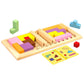 GIGAMIC Katamino Family Puzzle Game for Kids & Families, Wooden, Large, Gold, Model GZUF, 1-2 Players, 10 Minutes