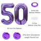 Maigendoo Jumbo 50 Number Balloon 40 Inch Large Digit Balloons Huge Helium Balloon Foil Mylar Balloon With Swirl Decorations For