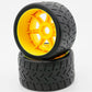Power Hobbies Powerhobby 1/8 Gripper 54/100 Belted Mounted Rear Tires/Wheels 17mm (2) Arrma Felony/Infraction/Limiitless (Yellow