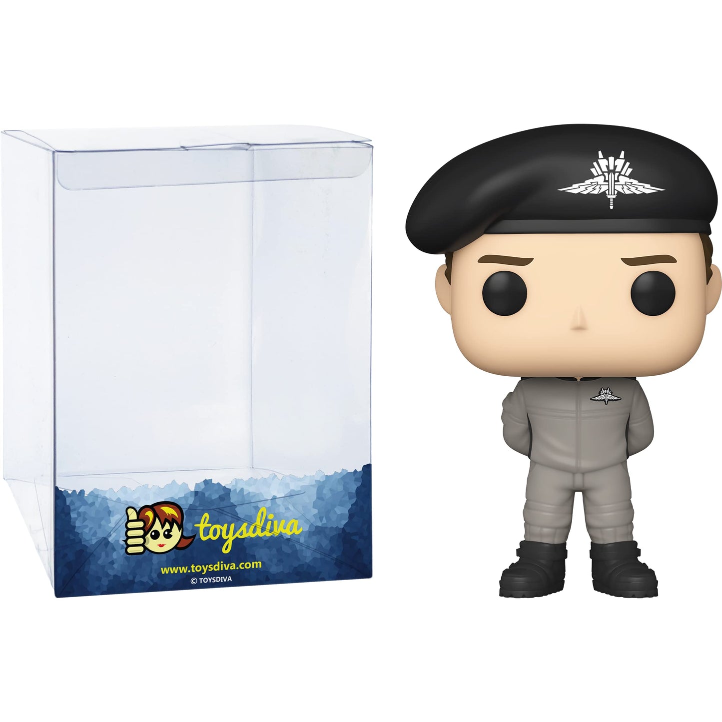 Johnny Rico: P?O?P?! Movies Vinyl Figurine Bundle With 1 Compatible 'Toysdiva' Graphic Protector (1047-51946 - B)