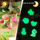 Diydec 60Pcs Luminous Mini Resin Animals 60 Styles Miniatures Glow In The Dark Tiny Little Figures To Hide Small Duck Figures Fo