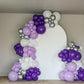 Purple And Silver Balloons, Purple White And Silver Balloons, Silver Confetti Balloons Purple White Latex Balloons For Birthday