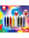 Smiffys Retractable Crayon Make-Up Sticks - Pack of 8