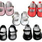 18'' American Doll Shoes- Mary Jane Matte Black, Red, White, Pink, Shiny Black Shoe (18'' Doll, Pink)