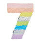 Blue Panda Large Number 7 Pinata For Girl'S 7Th Birthday Party Decorations, Rainbow Pastel (21X15X4 In)