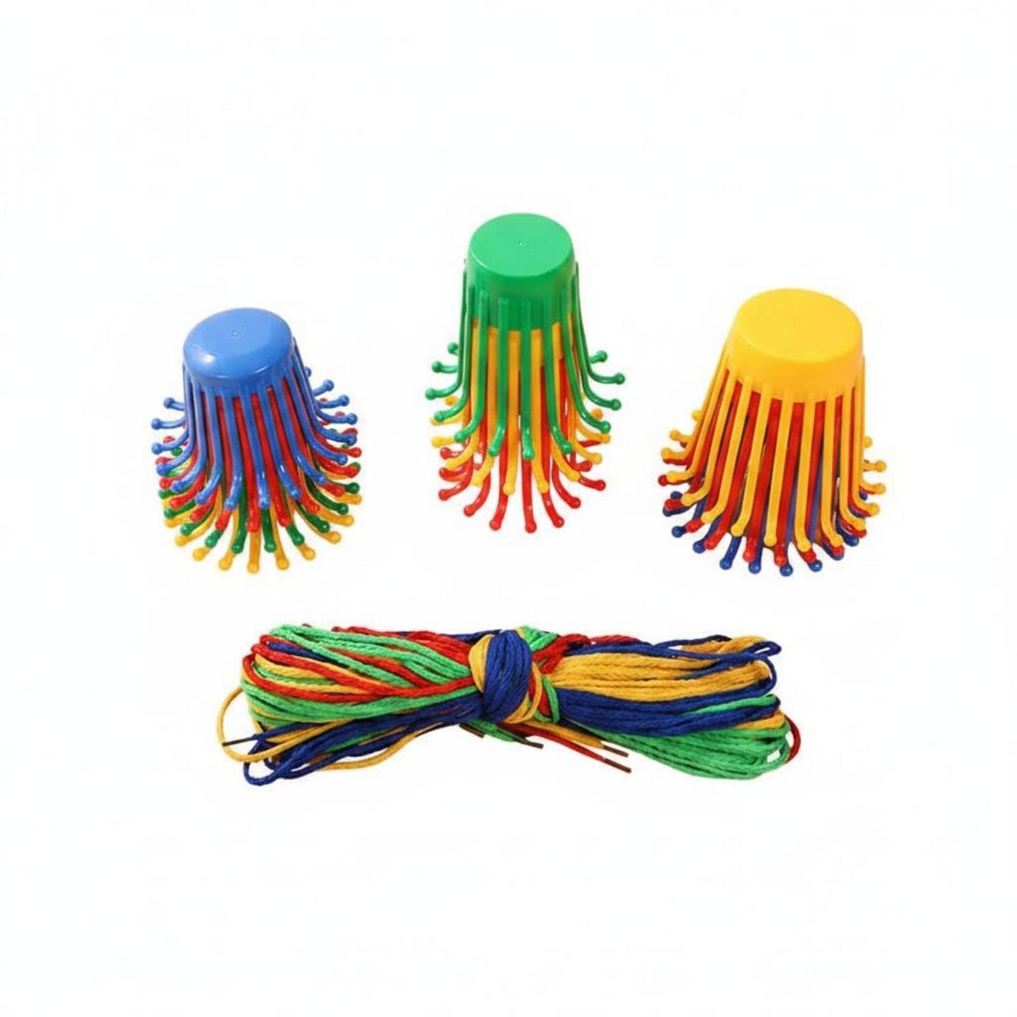 Trendivibe Fine Movement Skills Braided Basket Toy HandEye Coordination Weaving Cord Toy Creative Play Kids Threading Set Hands