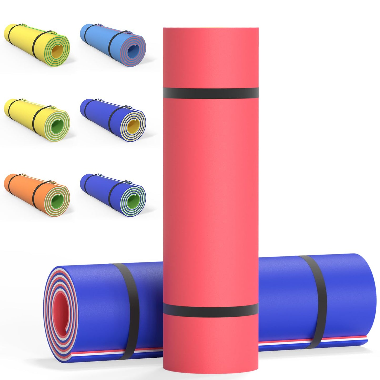 Oversized Lily Pad Floating Mat, 3 Layer 12'L x 6'W Floating Water Mat, Ocean, Beach, River, Pool, Lily Mat Floating Mat for Wat